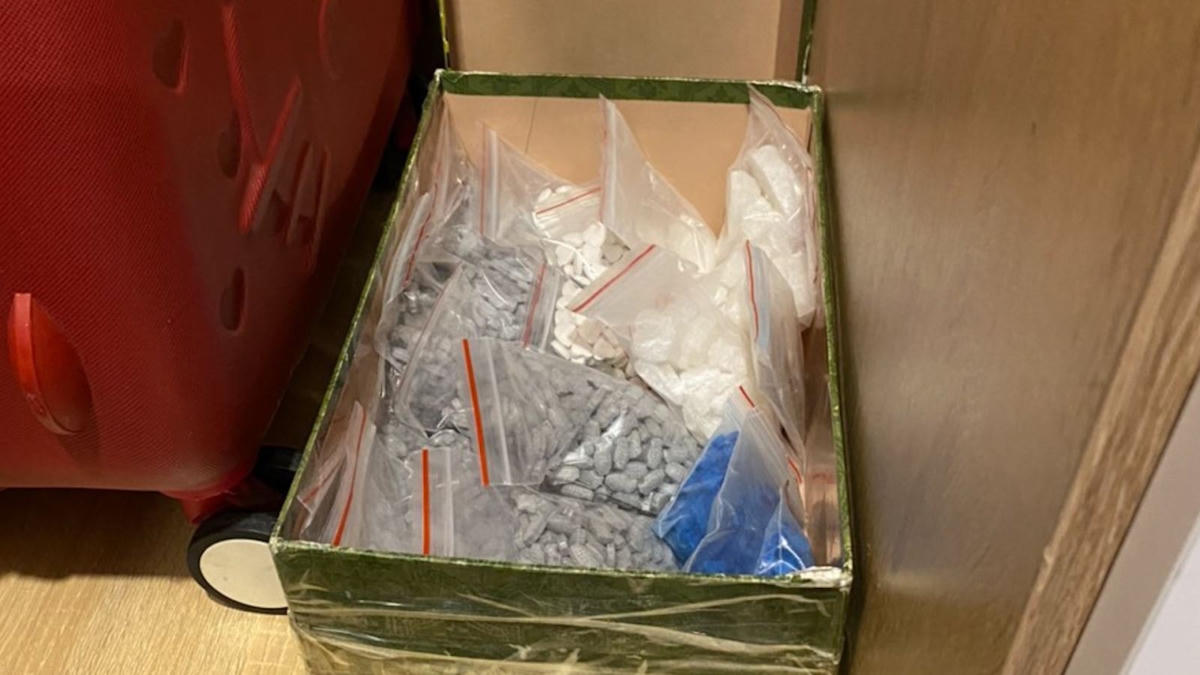 Các loại ma túy mà lực lượng chức năng thu giữ từ các đối tượng. Ảnh: Công an tỉnh Hưng Yên.