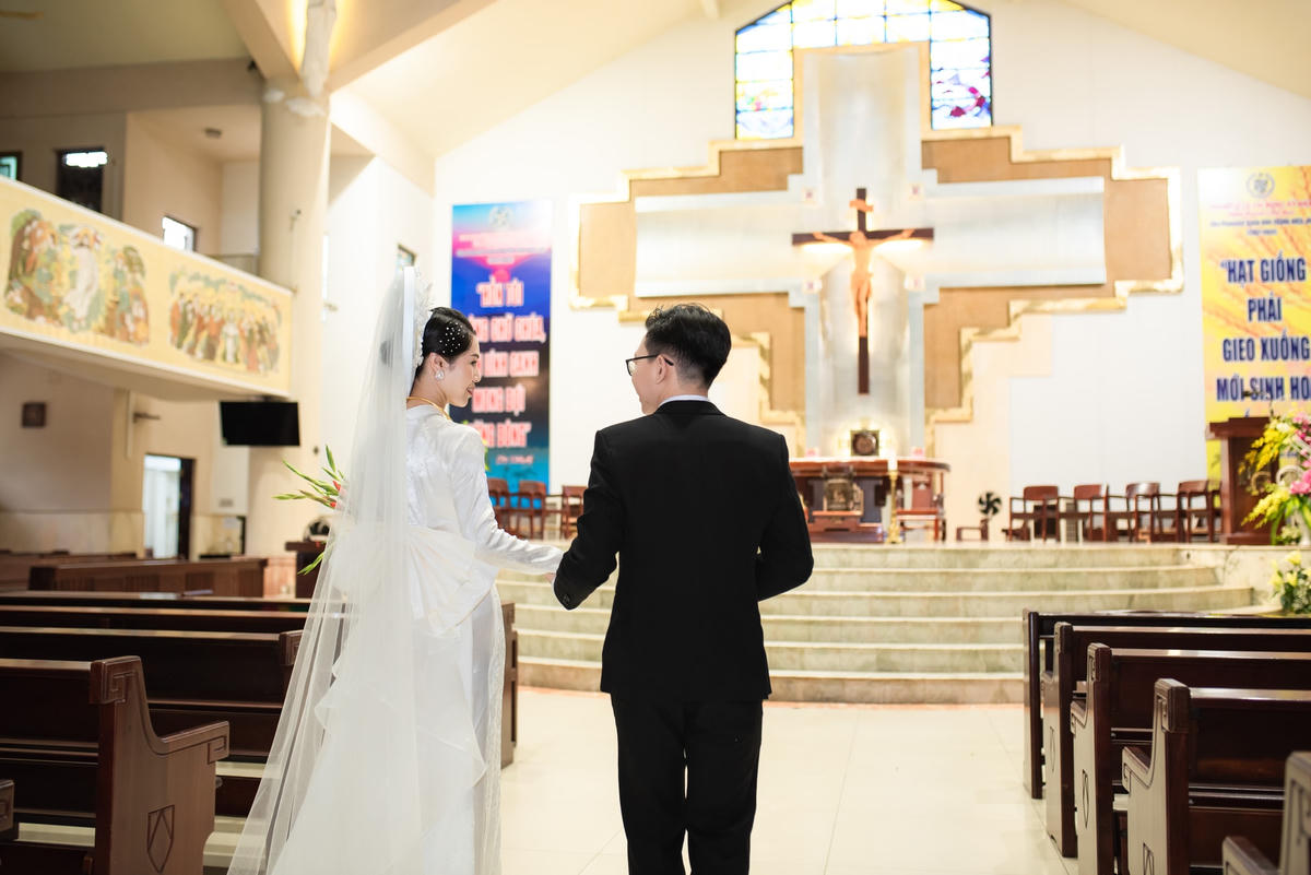 Hình ảnh đám cưới của cặp đôi "gây sốt" cõi mạng vì quá đỗi ngọt ngào. 