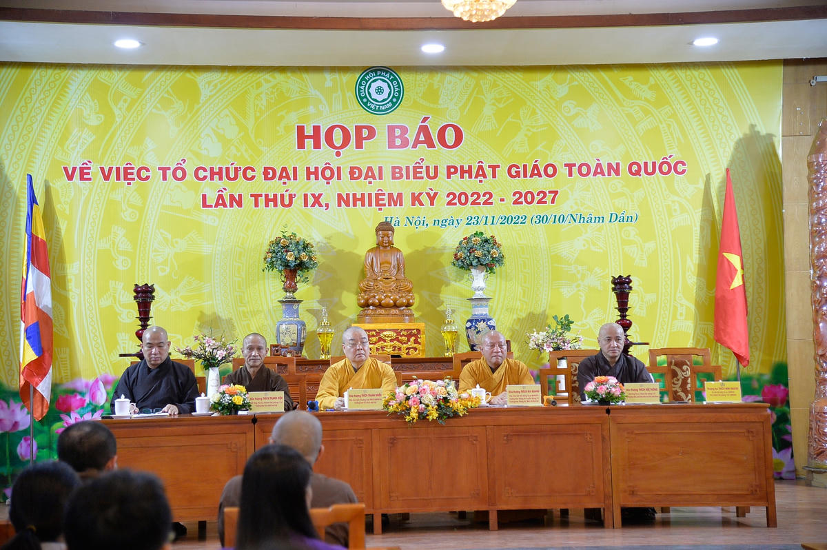 Họp báo thông tin về việc tổ chức Đại hội đại biểu Phật giáo toàn quốc lần thứ IX.