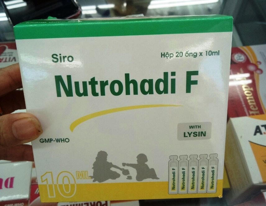 Thuốc Nutrohadi F do Công ty CP Dược Hà Tĩnh sản xuất.