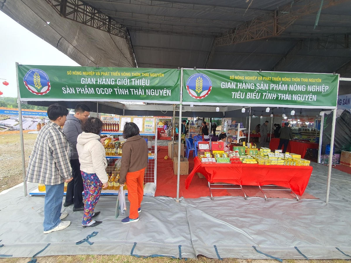 Các gian hàng đại diện của các tỉnh, thành phố đã sẵn sàng.