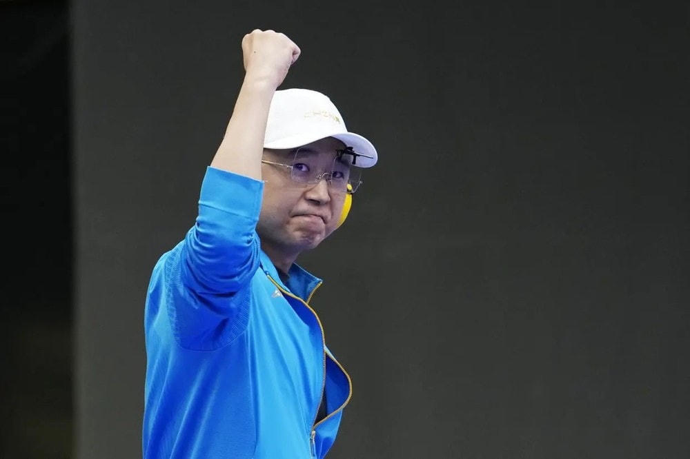 Li Yuehong đưa Trung Quốc trở lại ngôi đầu bảng tổng sắp huy chương. (Nguồn: Getty Images) trung_quoc_ban_sung_0508.jpg