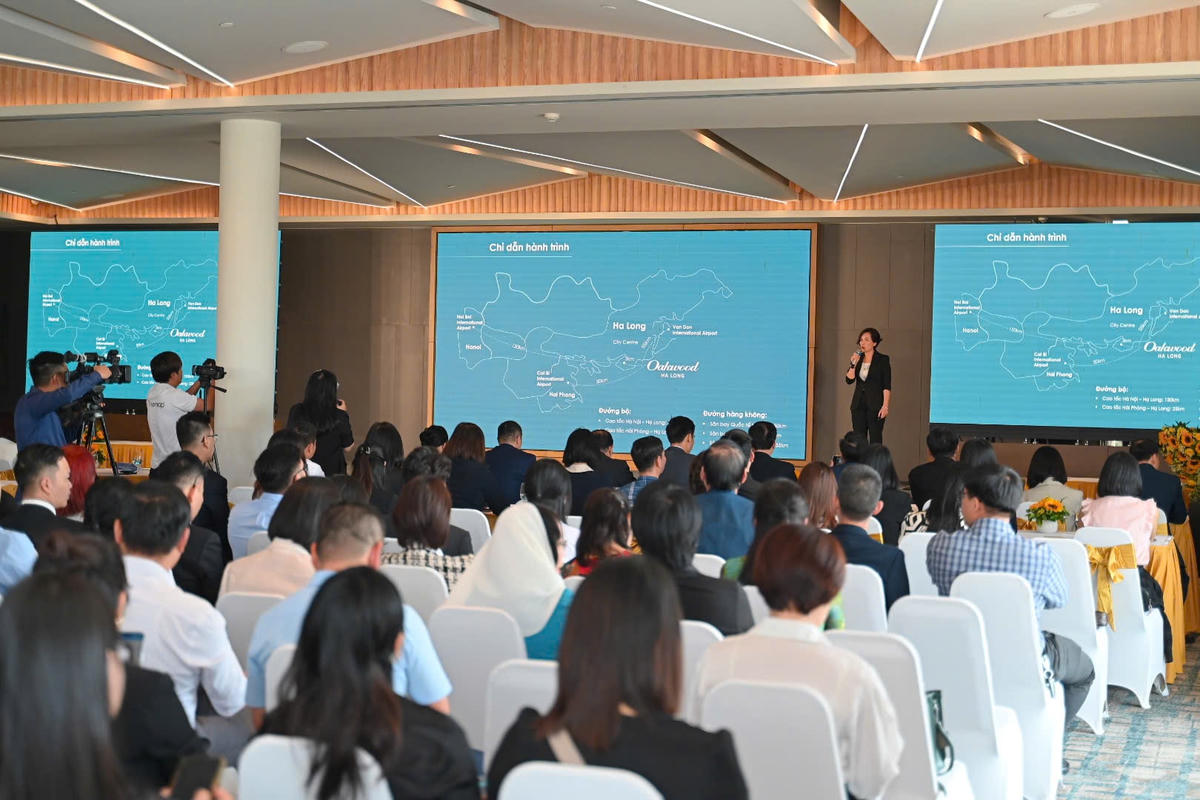 Bà Mai Thị Thu Hiền, đại diện Oakwood Halong chia sẻ tại sự kiện (1)