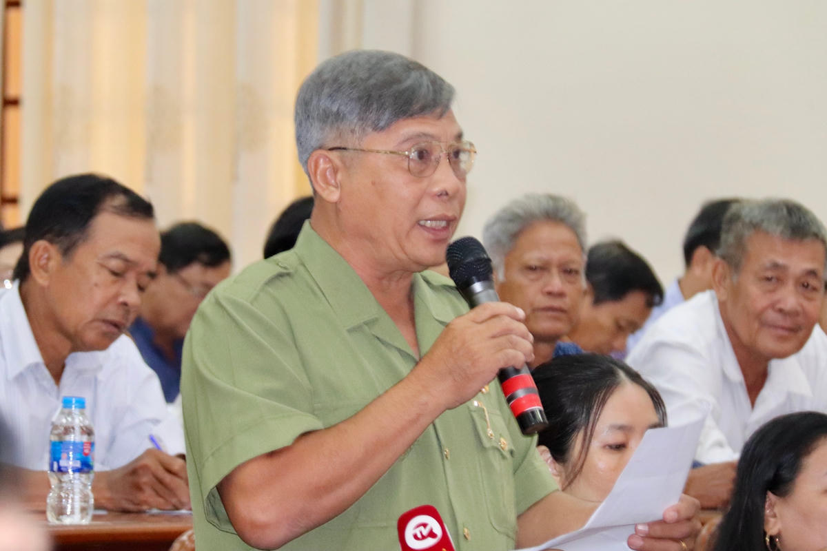 Ông Phan Thanh Dũng - Cử tri quận Cái Răng kiến nghị.