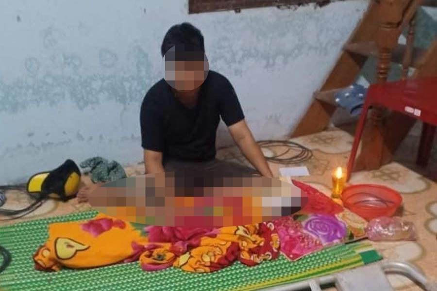 Gia đình lo hậu sự cho cháu H.  