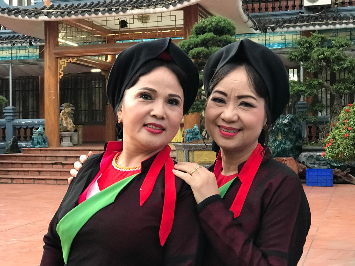 Liền chị quan họ. Ảnh: Thanh Xuân.  
