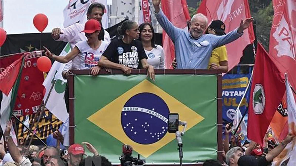 Ông Lula da Silva tại cuộc vận động tranh cử ở Sao Paulo (Brazil). Nguồn: AFP.  