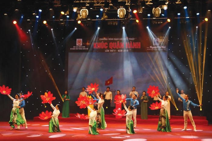 Chương trình truyền hình trực tiếp “Điện Biên - vang mãi khúc quân hành” lần V-2019. Ảnh minh họa. 