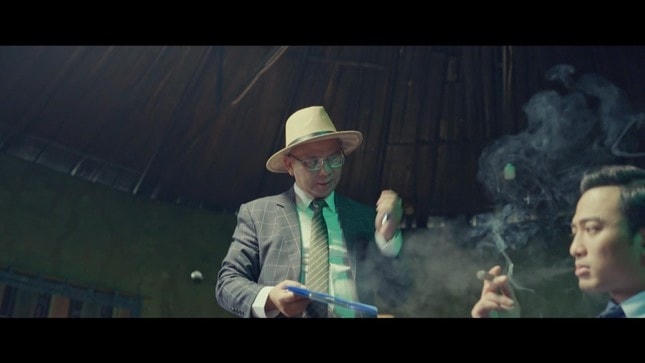 Tạo hình của Nguyệt Hằng và Anh Tuấn trong phim "Đấu trí".