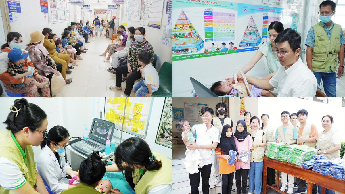 Một số hoạt động thăm khám và trao quà của đoàn