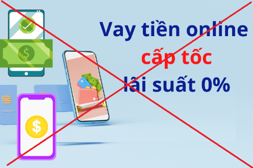 Công an TP Hà Nội cảnh báo người dân cảnh giác trước quảng cáo vay tiền online. Ảnh minh họa.