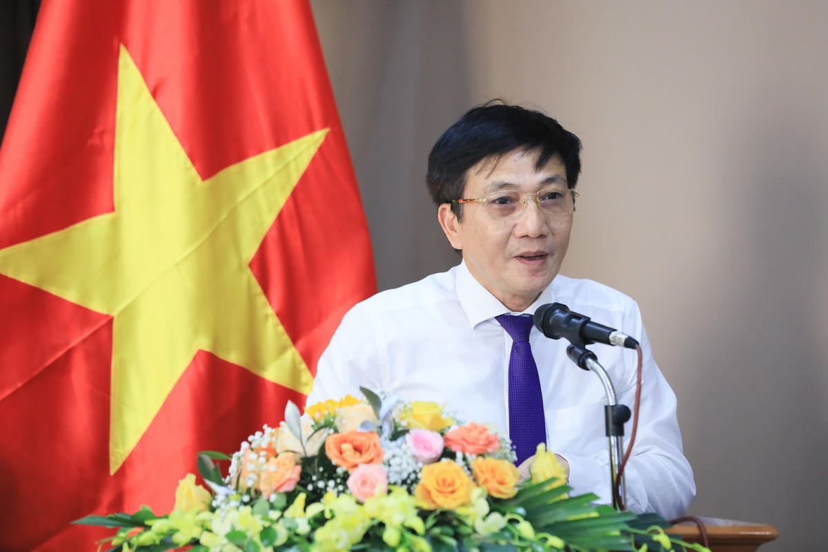Ông Nguyễn Văn Thịnh, Phó Bí thư Thường trực Đảng ủy Cơ quan Trung ương MTTQ Việt Nam phát biểu tại Đại hội.