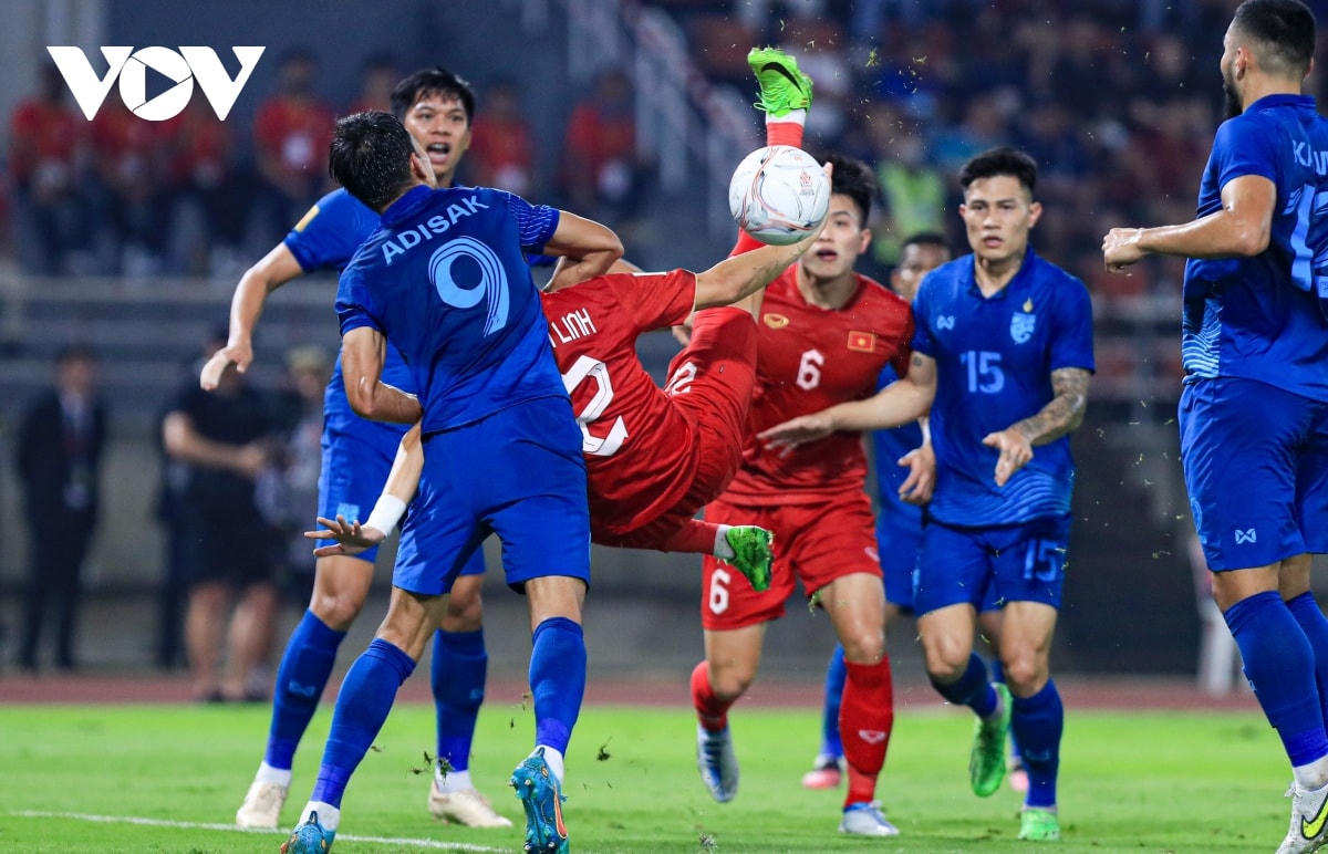 Tiến Linh có cơ hội nhưng không tận dụng được. Ảnh: VOV.
