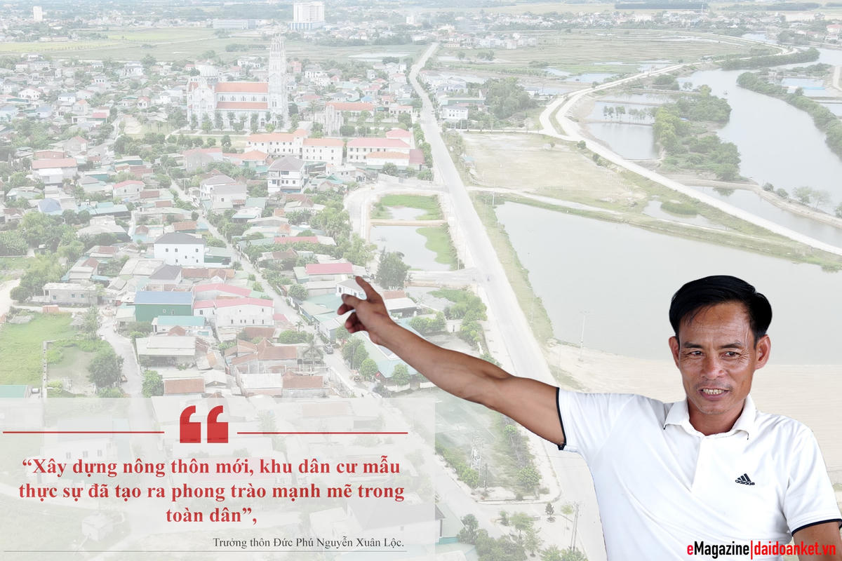 Bắt tay vào xây dựng NTM, thôn Đức Phú đã thay đổi hoàn toàn.