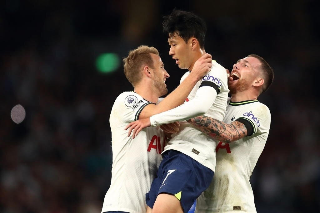 Son Heung Min đã có những bàn thắng đầu tiên tại Premier League 2022/23. Ảnh: Getty.
