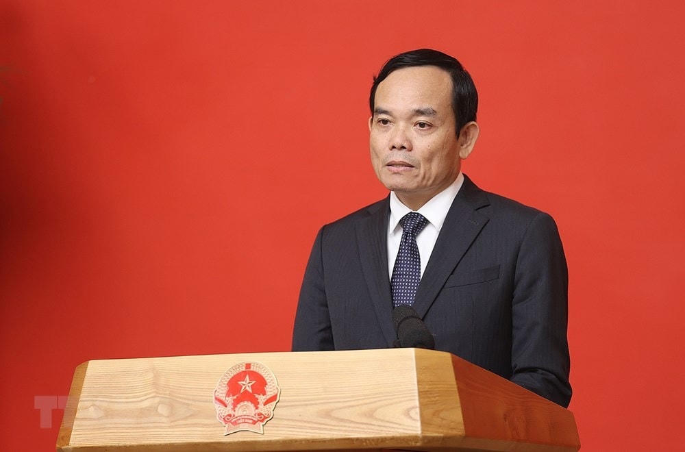 Ông Trần Lưu Quang, Phó Thủ tướng Chính phủ phát biểu nhận nhiệm vụ. (Ảnh: Dương Giang/TTXVN).