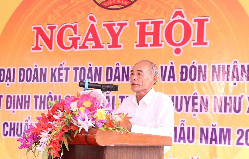 Đại diện KDC thôn 3 gửi lời cảm ơn đến lãnh đạo tỉnh.