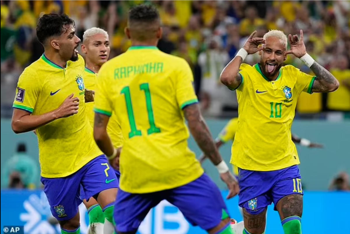 Neymar hài lòng với trận đấu trước Hàn Quốc nhưng khẳng định còn nhiều việc phải làm từ Brazil. Ảnh: AP.