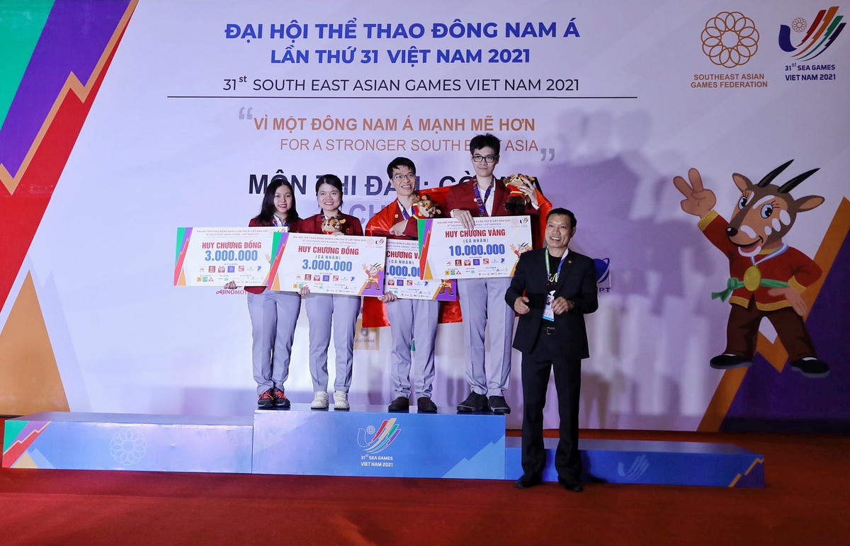 Các kỳ thủ cờ vua Việt Nam đã mang về 7 HCV, vượt mục tiêu ban đầu đặt ra là 5 HCV. 