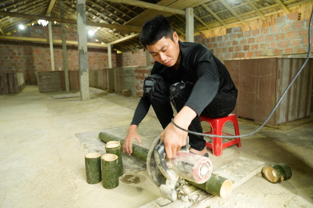 Thức ăn của dúi chủ yếu là thân cây tre, nứa, mía, ngô, sắn.