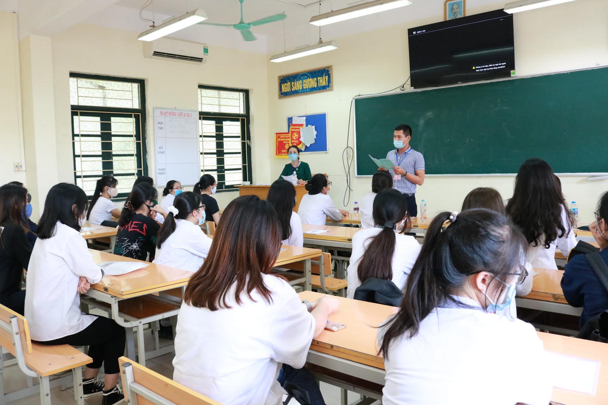 Thí sinh dự thi tốt nghiệp THPT tại Hà Nội.