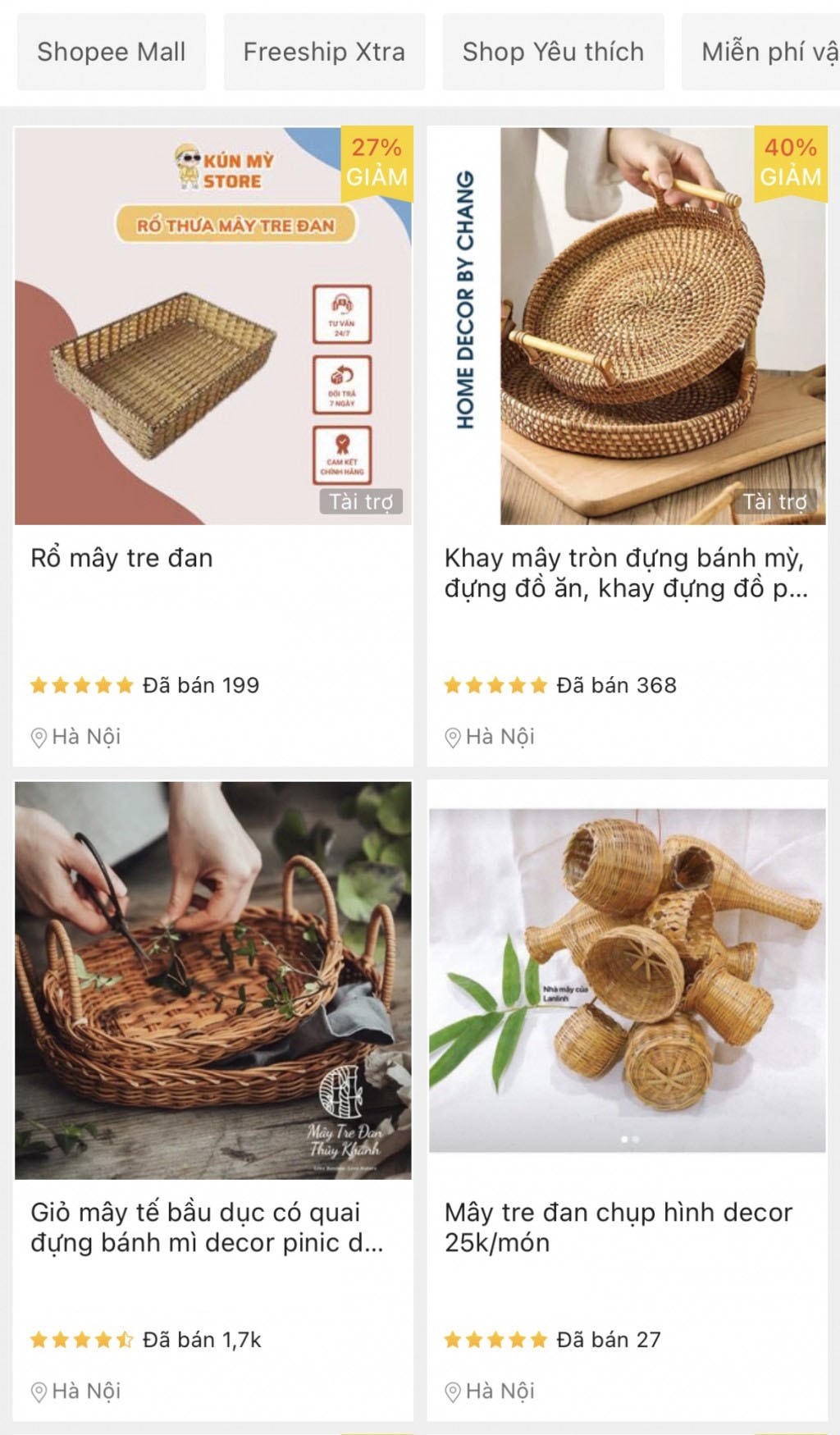 Sản phẩm thủ công mỹ nghệ được bán trên các sàn thương mại điện tử.  