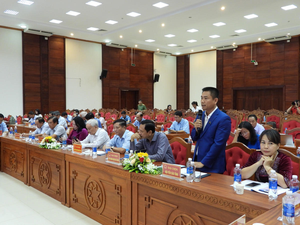 Đại diện Hội Yến sào tỉnh Đắk Lắk phát biểu.