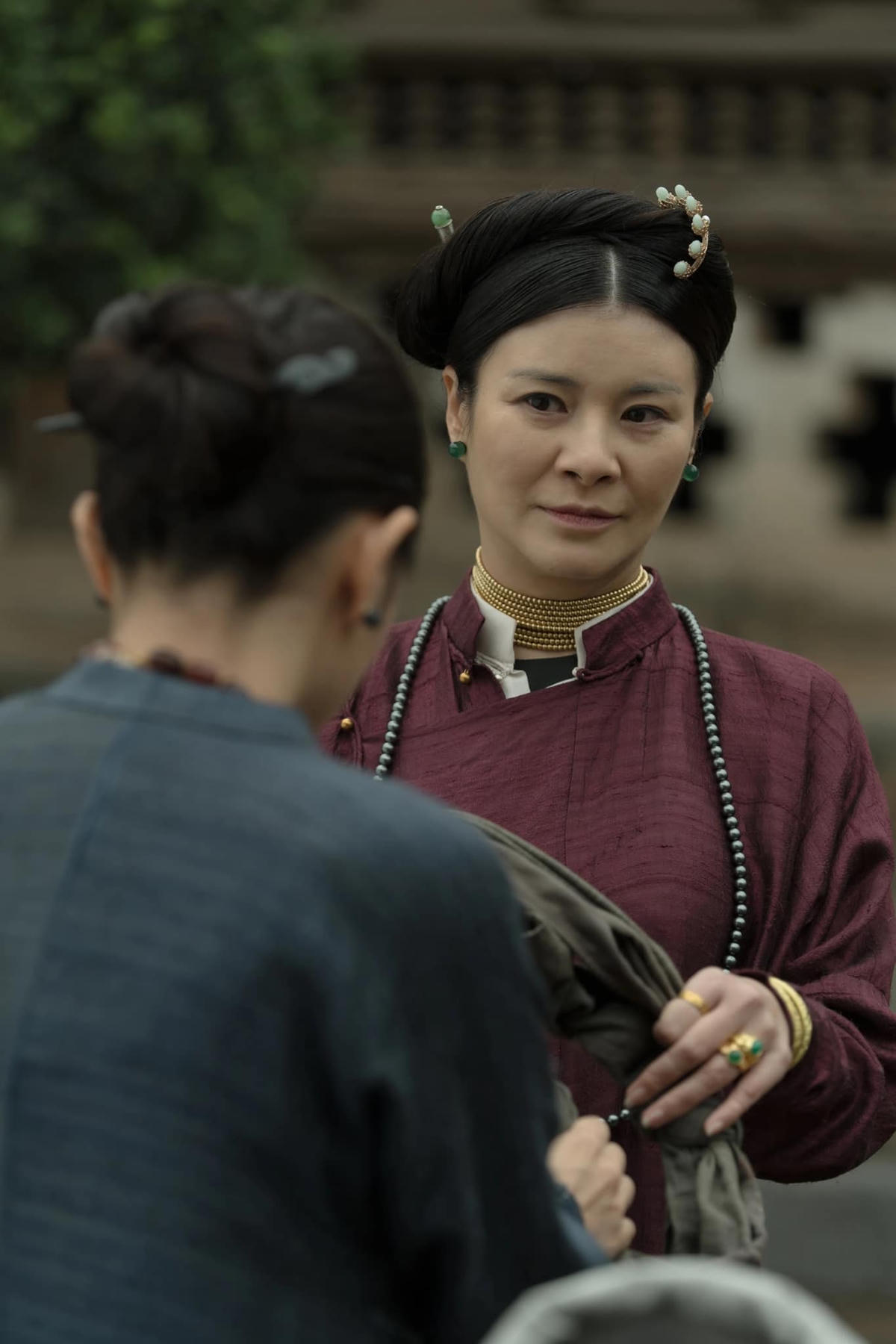 NSƯT Kim Oanh trong vai mợ Cả - nhân vật cay nghiệt, độc ác. 