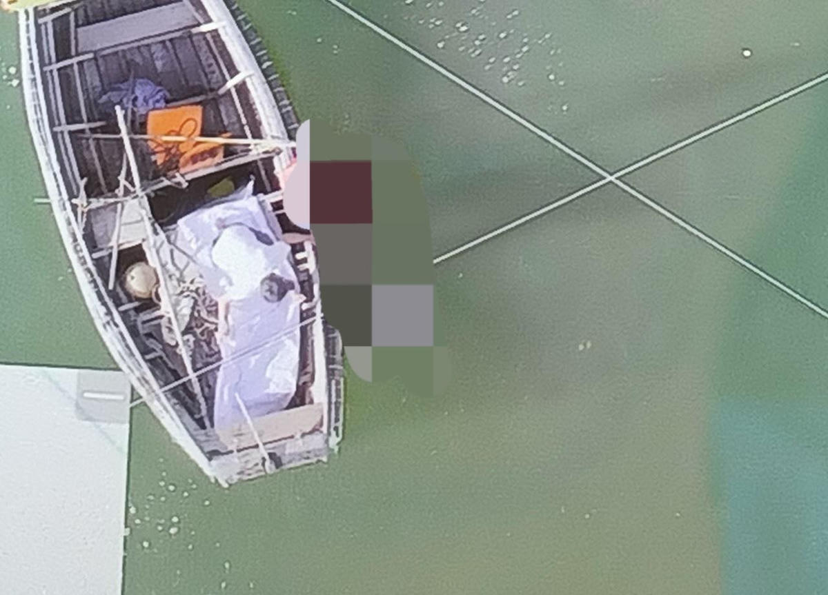 Phát hiện thi thể của nam sinh qua flycam.