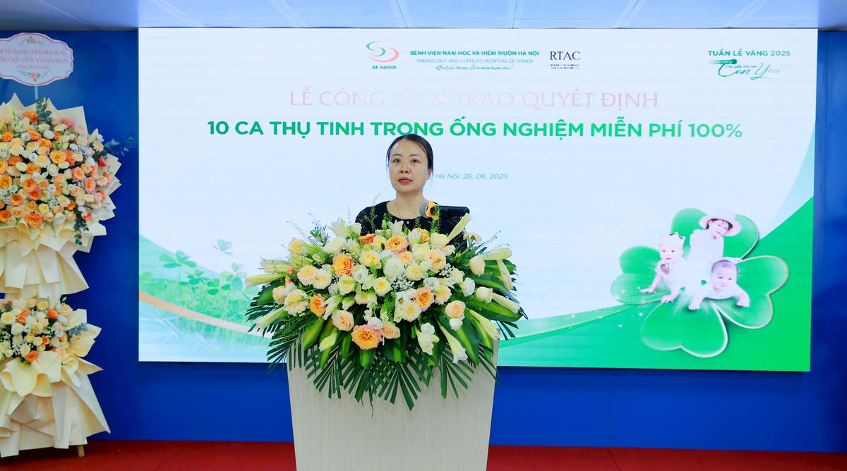 1. ThS BS LÃª Thá» Thu Hiá»n - GiÃ¡m Äá»c chuyÃªn mÃ´n BV phÃ¡t biá»u