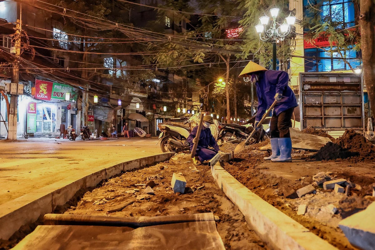Hà Nội:&nbsp;Gấp rút chỉnh trang Khu phố ẩm thực đêm Đảo Ngọc – Ngũ Xã