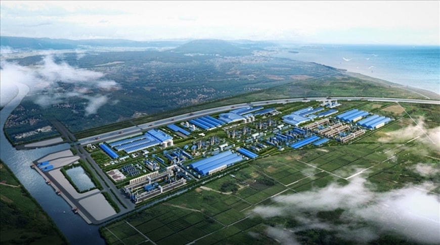 Mô hình Tổ hợp dự án sản xuất thép của Tập đoàn Xuân Thiện tại Nam Định.