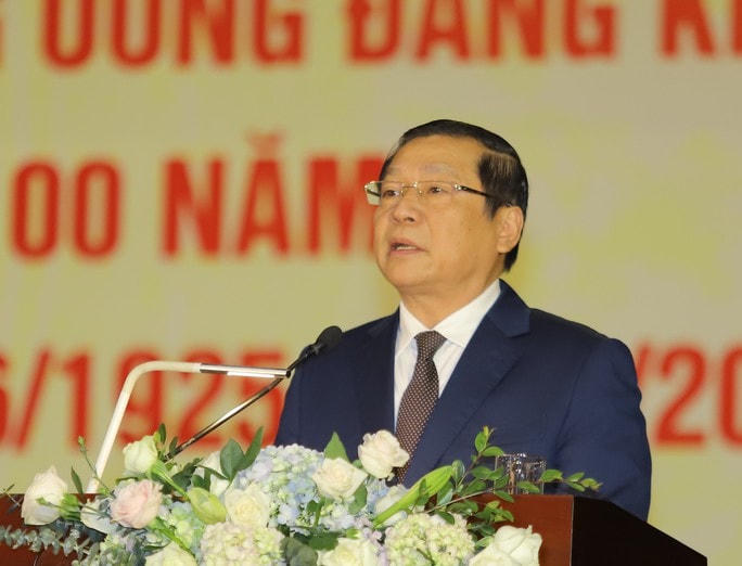 Ông Lại Xuân Môn, Phó Trưởng ban thường trực Ban Tuyên giáo Trung ương phát biểu khai mạc hội nghị.
