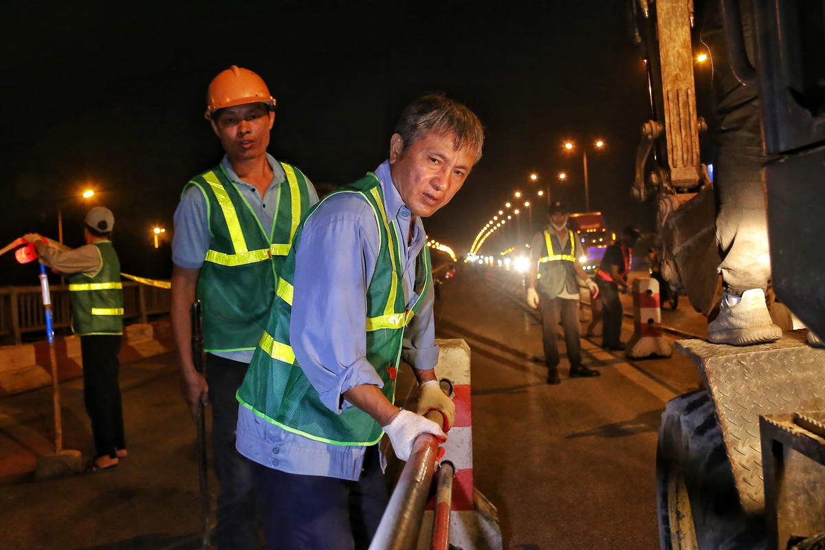 Hà Nội: Thay đổi phương án phân luồng giao thông cầu Thanh Trì