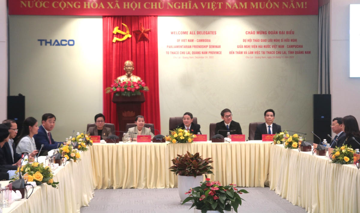 Quang cảnh buổi làm việc tại THACO Chu Lai.