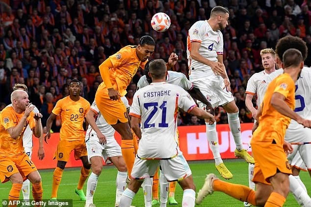 Van Dijk ghi bàn duy nhất giúp Hà Lan thắng Bỉ (Ảnh: GI).