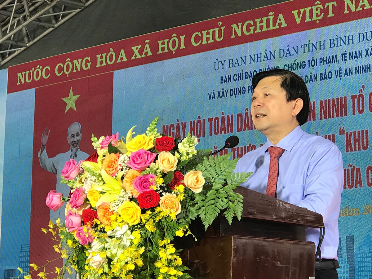 Phó Chủ tịch Nguyễn Hữu Dũng phát biểu tại Ngày hội.