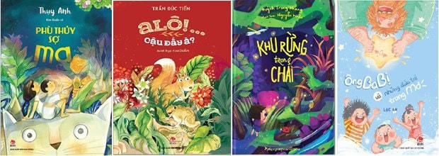 Một số tác phẩm lọt vào Top 10 Chung khảo Giải thưởng Thiếu nhi Dế mèn.   