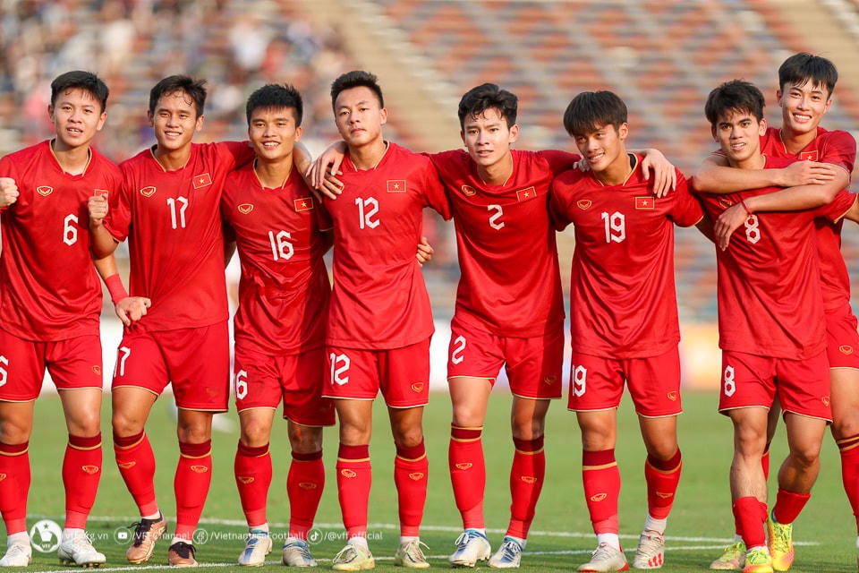 ĐT U23 Việt Nam hội quân tập luyện cùng thời điểm ĐTQG tập trung dịp FIFA Days tháng 6/2023. Ảnh: VFF.