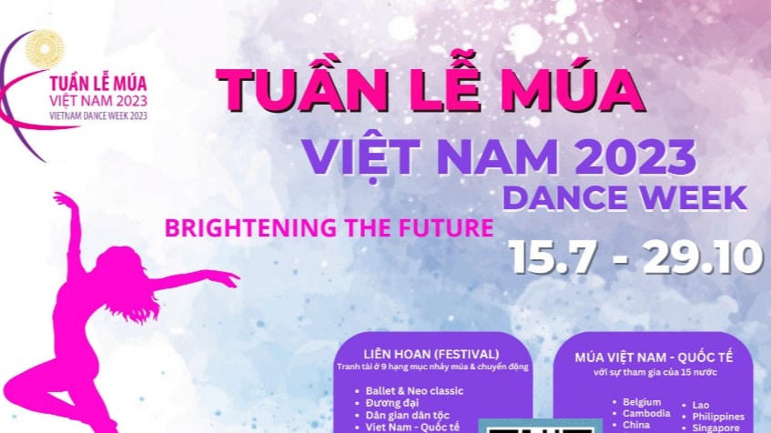 Tuần lễ múa Việt Nam 2023 diễn ra từ ngày 15/7 đến 29/10.
