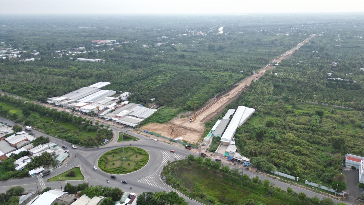 Các tuyến cao tốc tại ĐBSCL đang dần hình thành.