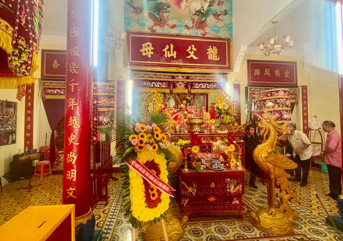 Khu Chánh điện đề thờ Hùng Vương tại TP Nha Trang tỉnh Khánh Hòa. (ảnh Thùy Trang)