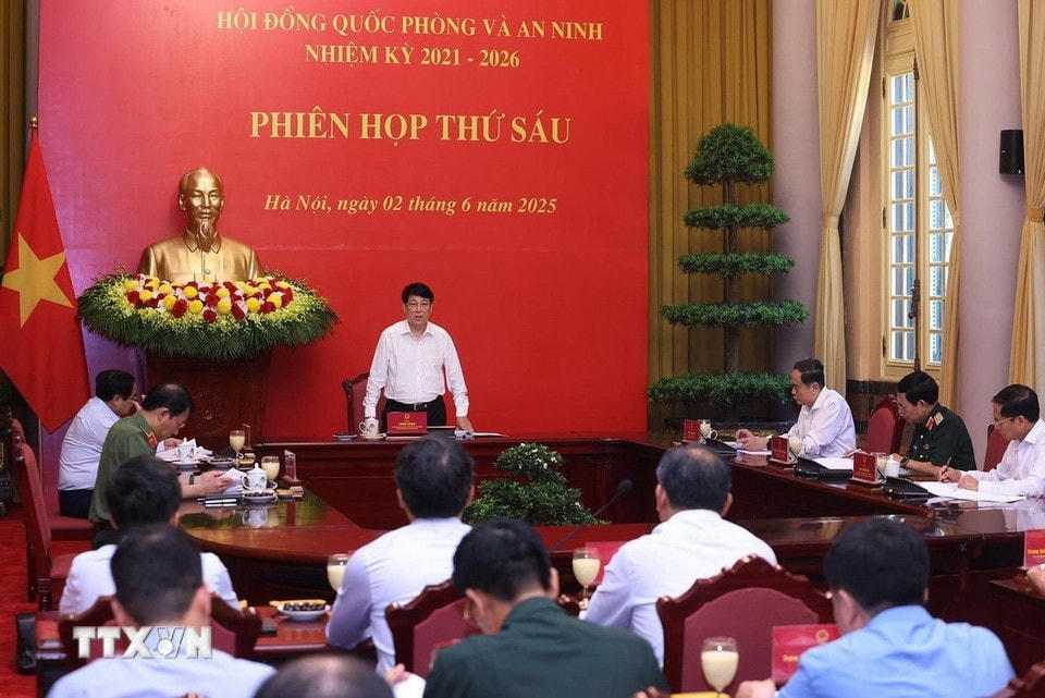 Chủ tịch nước Lương Cường phát biểu chỉ đạo. (Ảnh: Lâm Khánh/TTXVN)