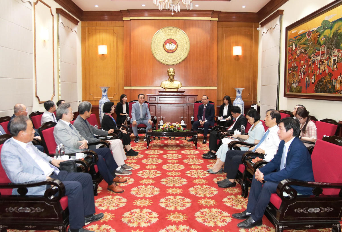 Quang cảnh buổi tiếp.