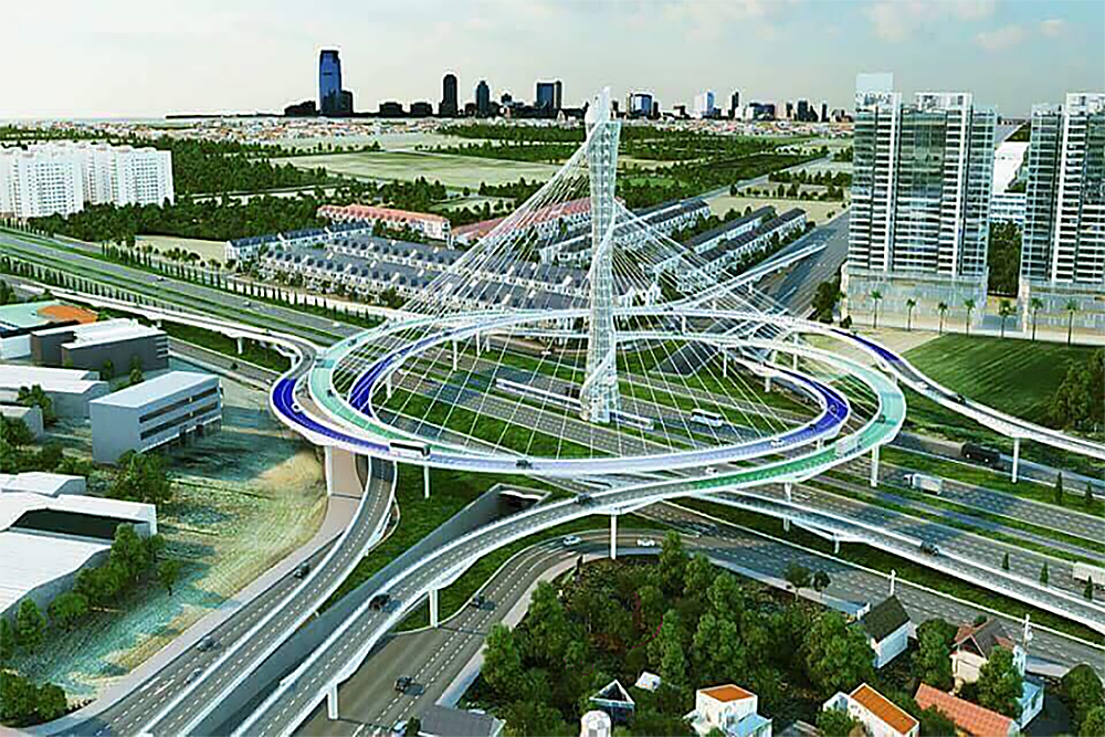 Thiết kế một nút giao đường Vành đai 3 TPHCM.