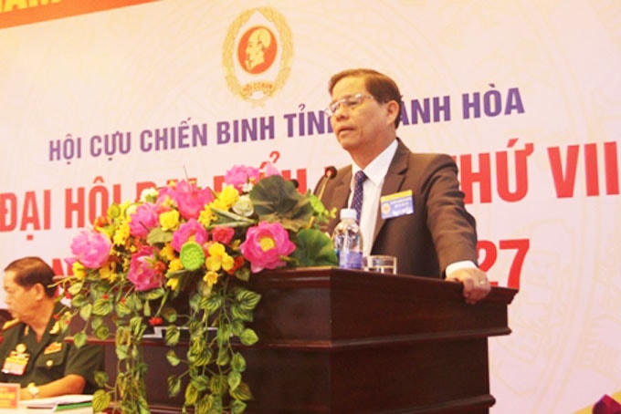 Ông Nguyễn Tấn Tuân, Chủ tịch UBND tỉnh Khánh Hòa Phát biểu tại Đại hội.