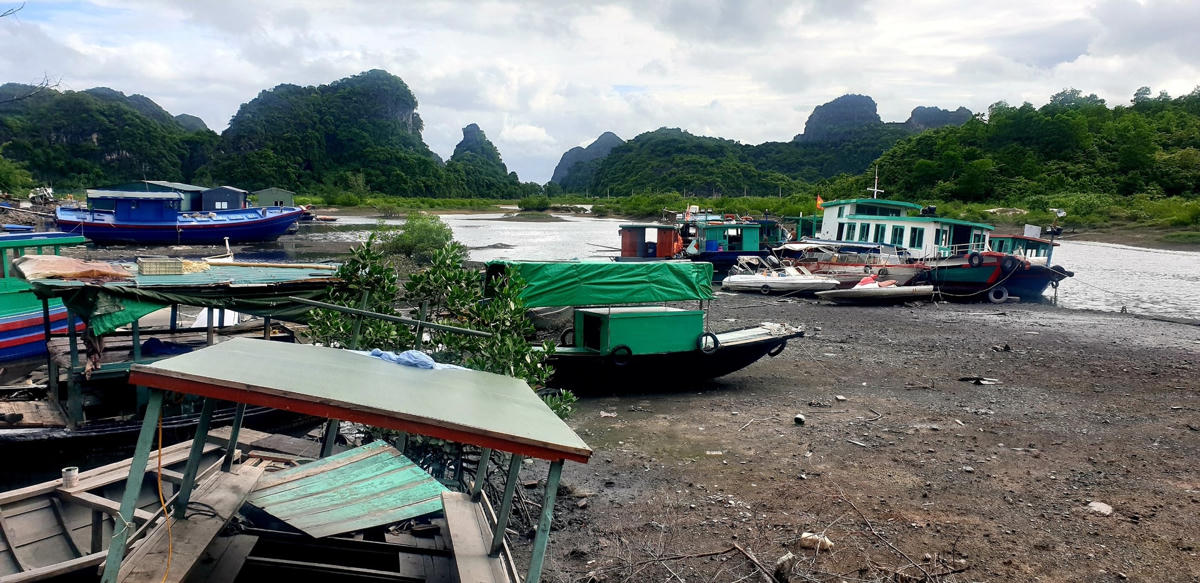 Khu vực bến cách xa luồng tuyến, tàu, thuyền thường xuyên bị mắc cạn.