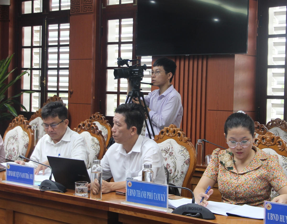 Các đại biểu tham dự buổi làm việc.