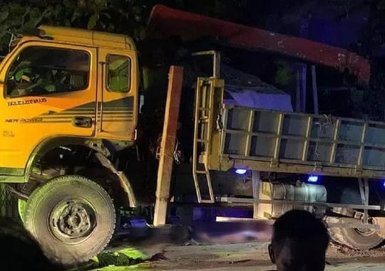 Hiện trường vụ tai nạn giao thông khiến 3 người chết.