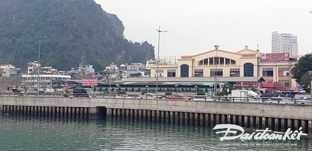 Khu vực chợ Hạ Long 1 được cho là nơi ô nhiễm không khí và nước biển nhiều nhất. Ảnh: Nguyễn Quý.